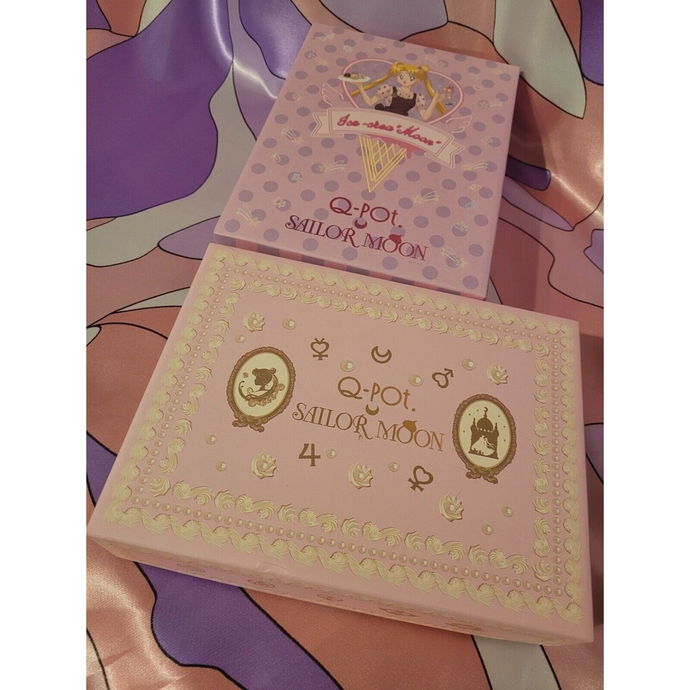 Sailor Moon Q-Pot Accessory Case Used Collectible Storage Box Japan Necklace Y2K